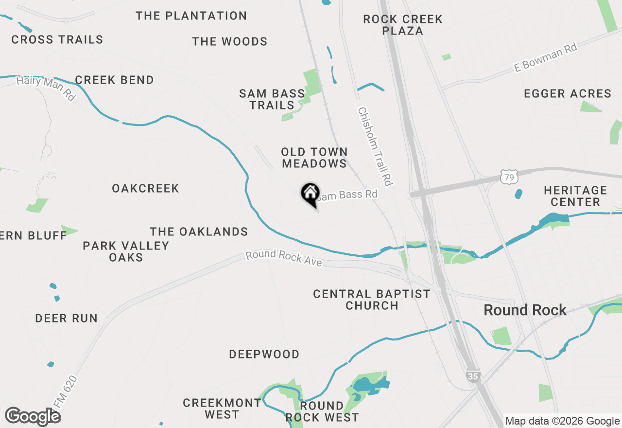 Map of 1409 Brandi Ln, Round Rock, TX 78681