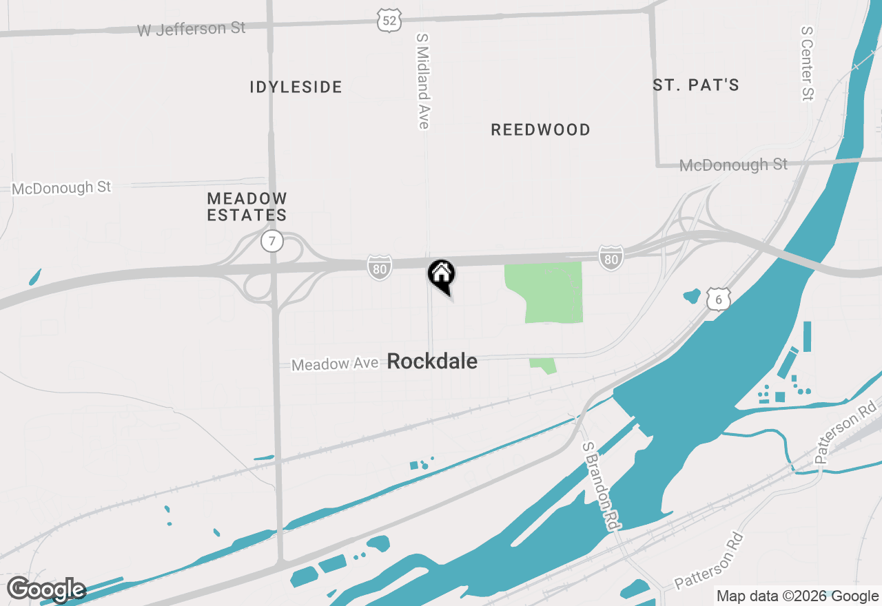 Map of 1353 Lakeview Avenue, Rockdale, IL 60436