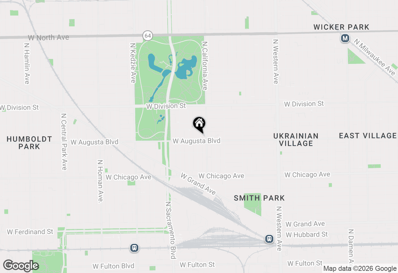 Map of 1011 N Mozart Street, Chicago, IL 60622