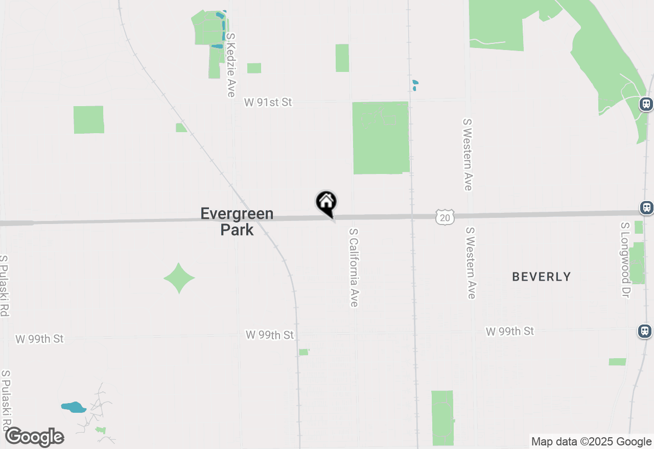 Map of 2855 W 95th Street, Evergreen Park, IL 60805