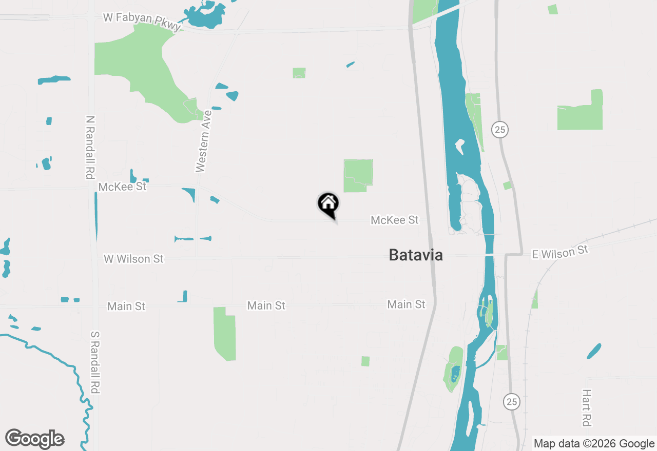 Map of 127 N Mallory Avenue, Batavia, IL 60510