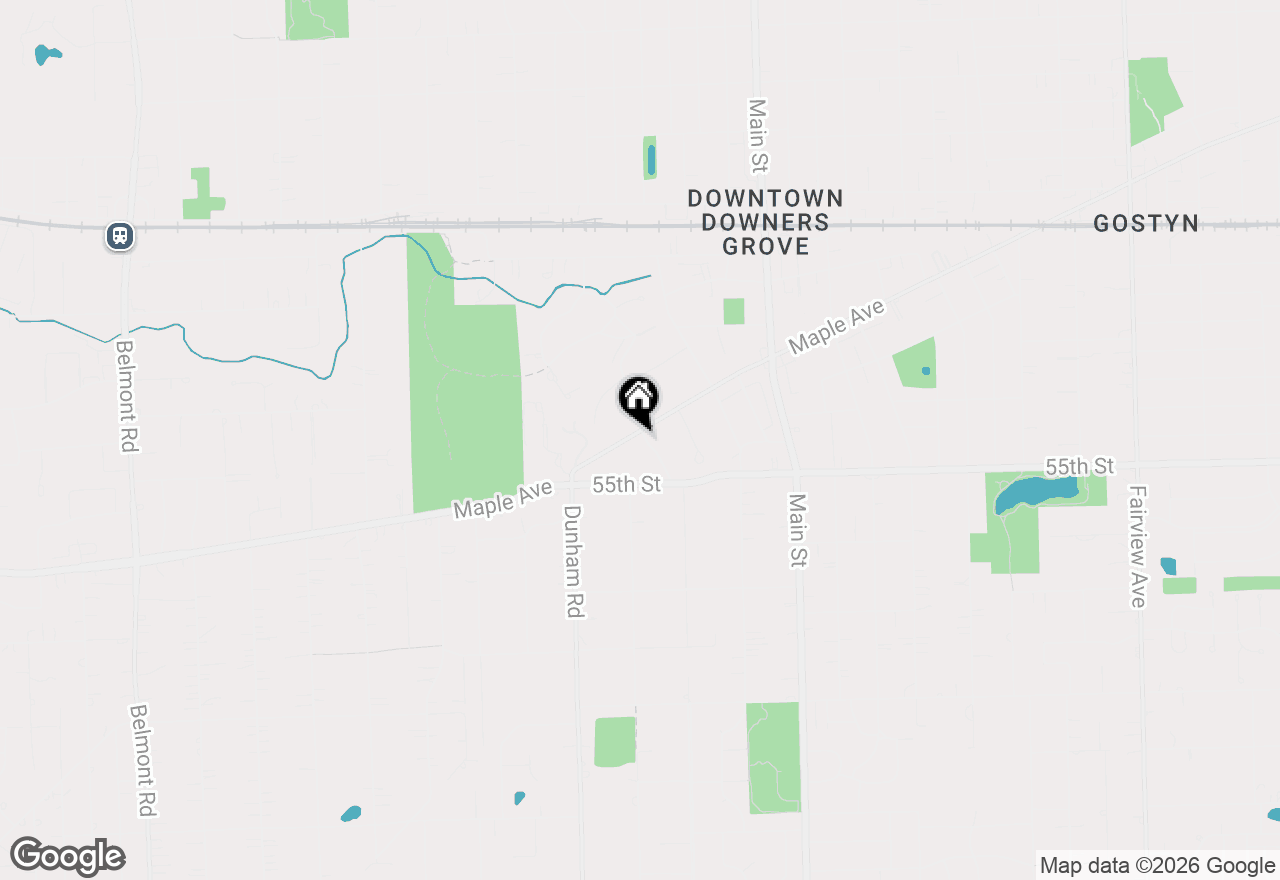 Map of 1249 Maple Avenue, Downers Grove, IL 60515