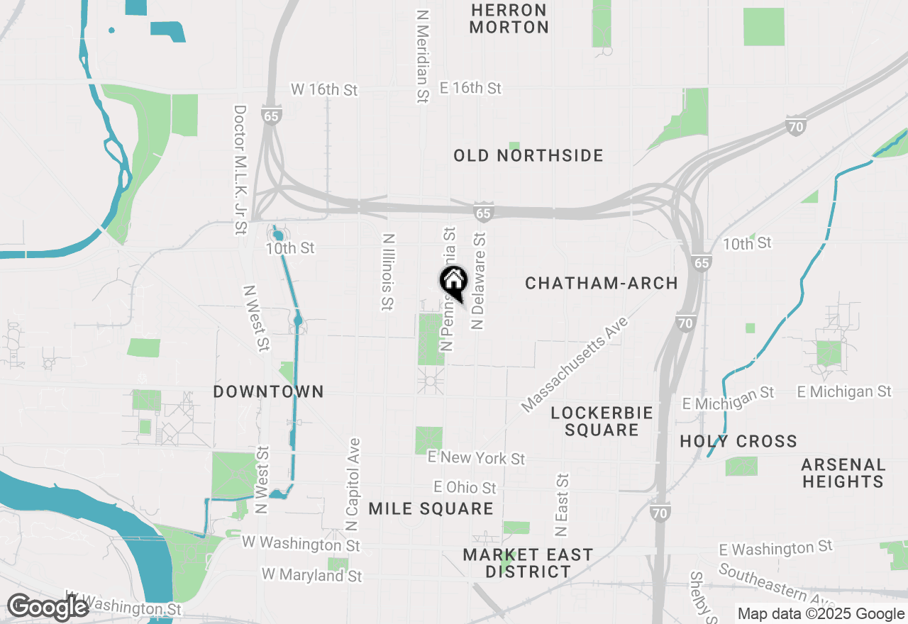 Map of 108 E Saint Clair Street #G, Indianapolis, IN 46204