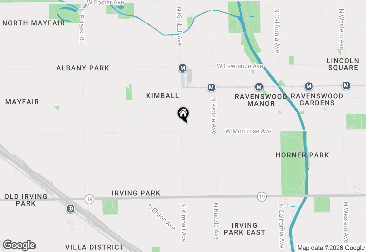 Map of 4421 N Kimball Avenue, Chicago, IL 60625