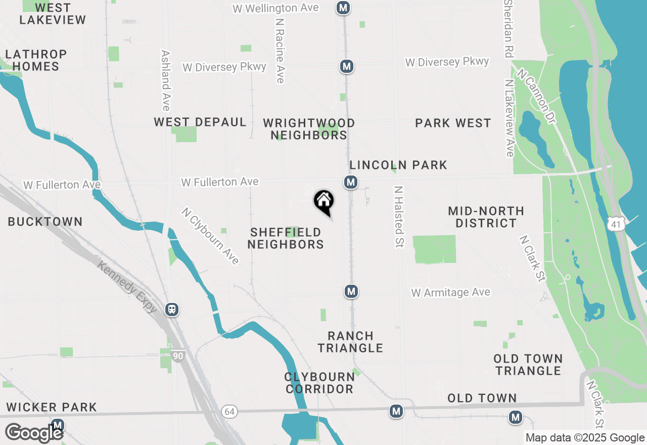 Map of 2230 N Kenmore Avenue #1, Chicago, IL 60614