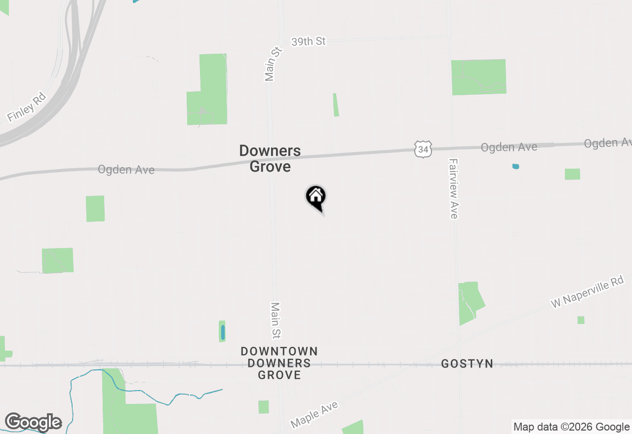 Map of 4529 Washington Street, Downers Grove, IL 60515