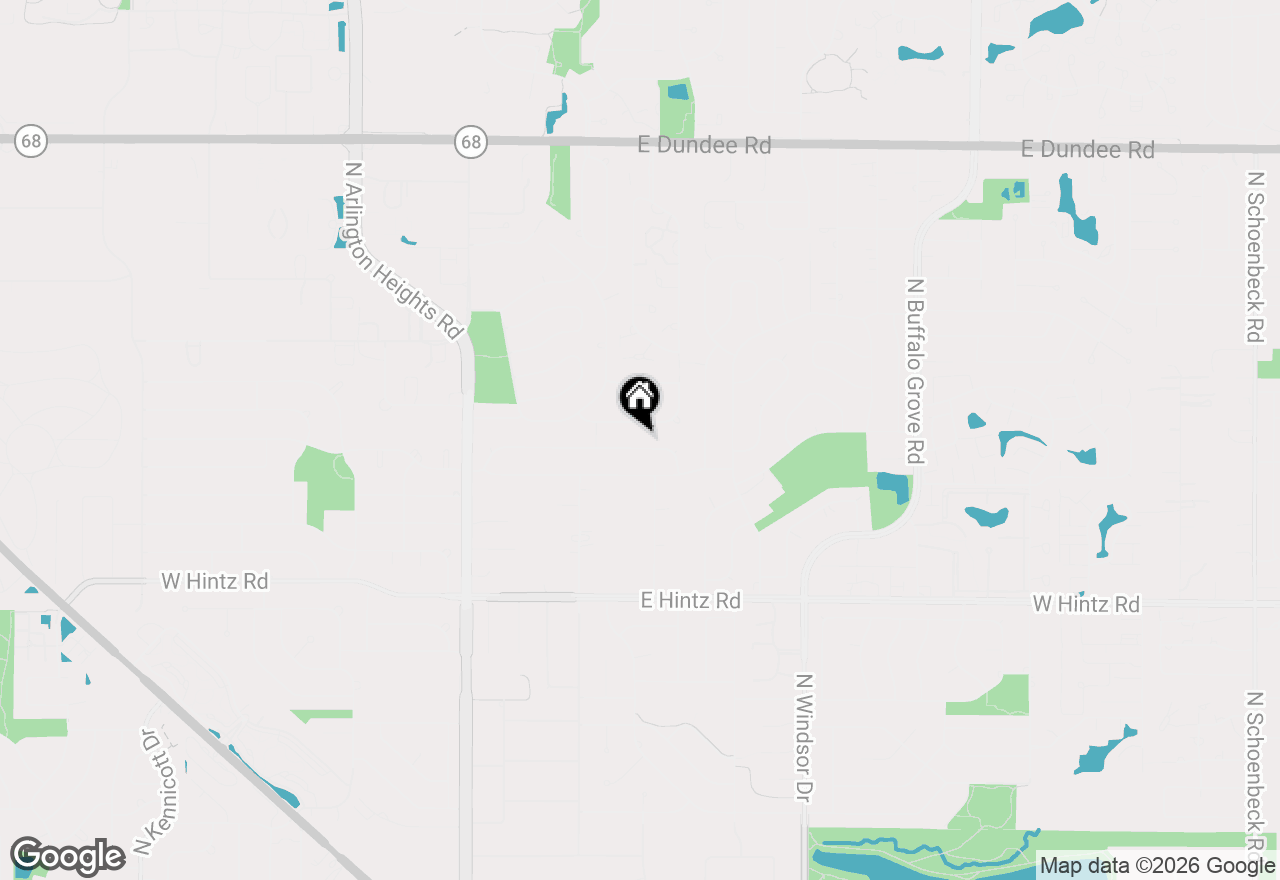 Map of 802 E Hackberry Drive, Arlington Heights, IL 60004