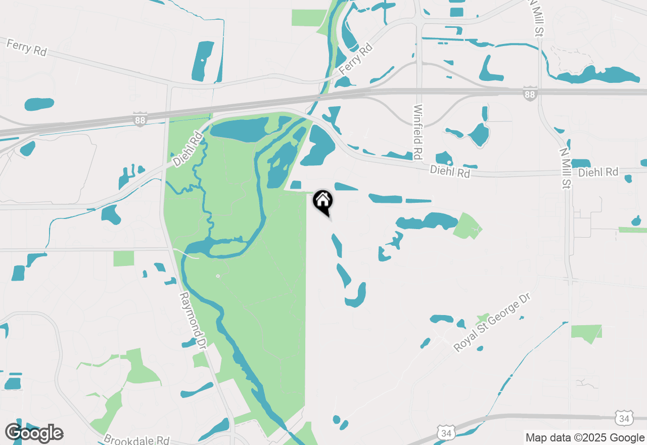 Map of 1664 Imperial Circle, Naperville, IL 60563