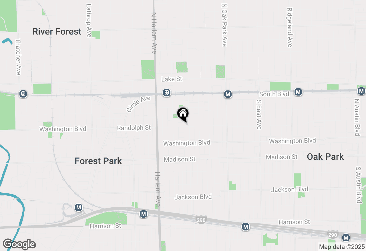 Map of 1020 Randolph Street #1W, Oak Park, IL 60302