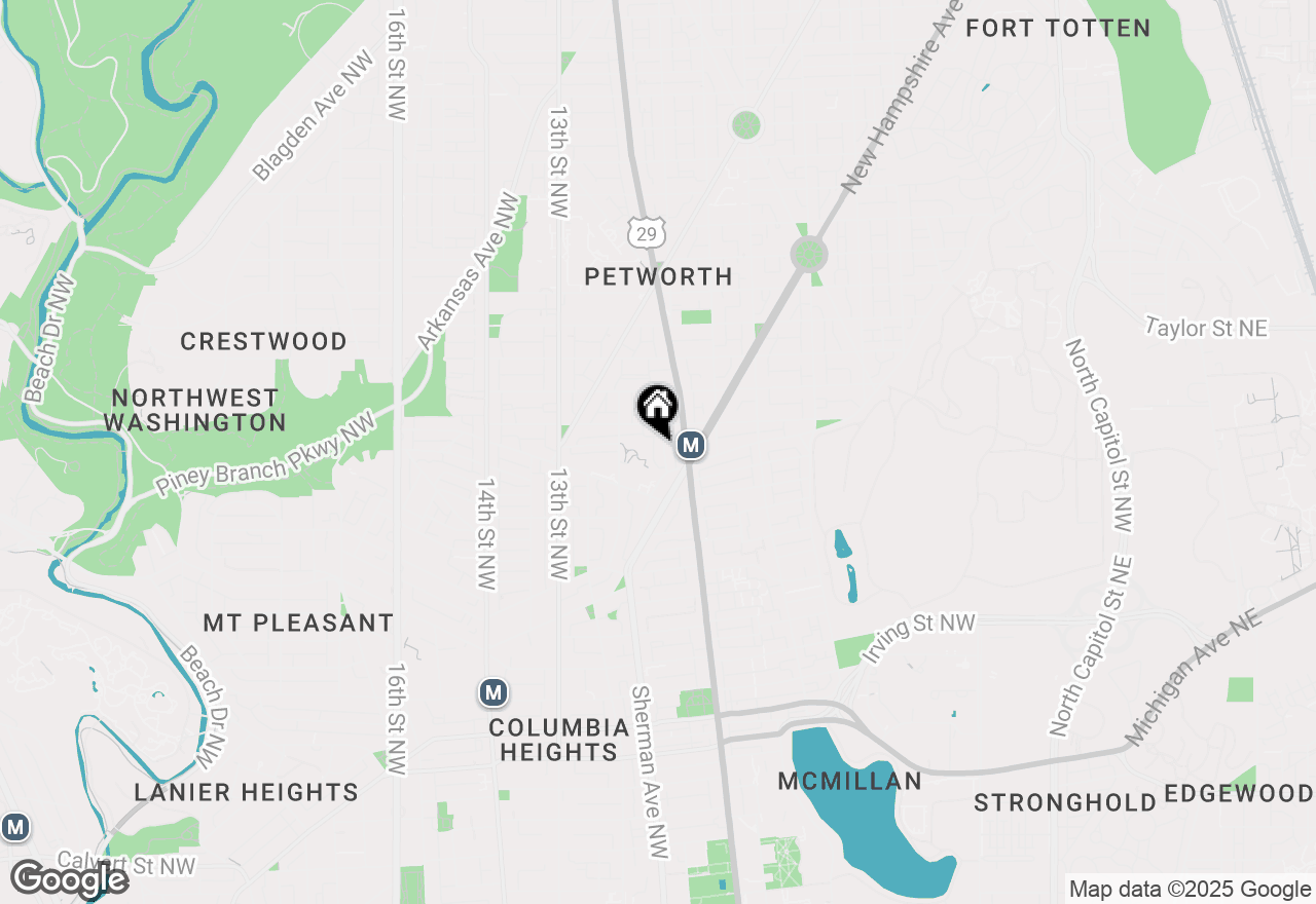 Map of 3728 9th Street Nw, Washington, DC 20010