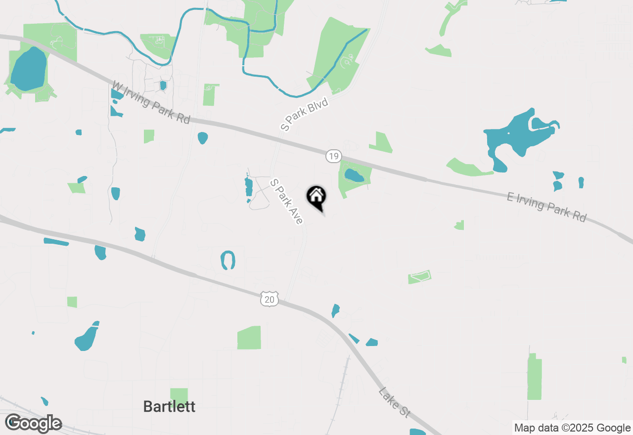 Map of 408 Beebe Court, Streamwood, IL 60107