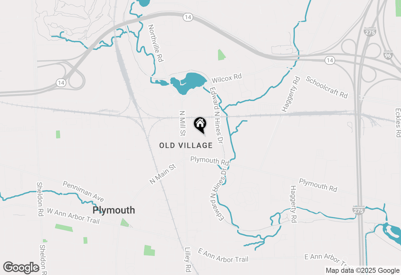 Map of 291 E Spring Street, Plymouth, MI 48170