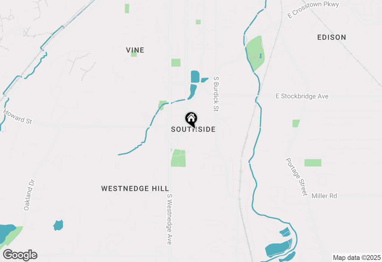 Map of 1825 S Park Street, Kalamazoo, MI 49001