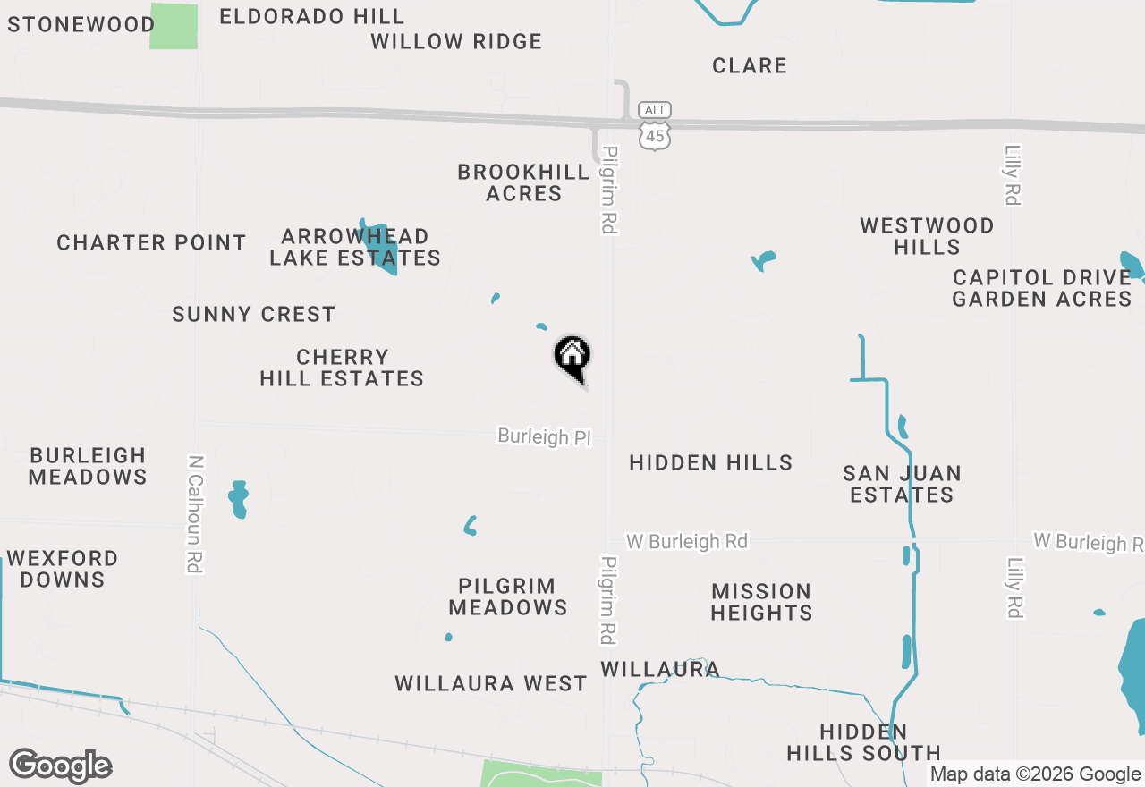 Map of 3365 Anders Ln, Brookfield, WI 53005