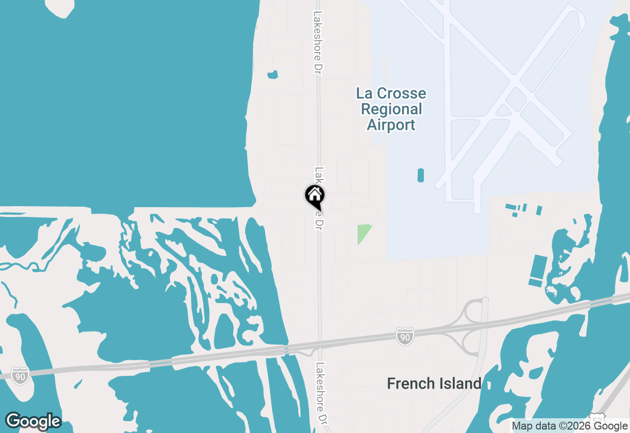 Map of 2631 Lakeshore Dr, La Crosse, WI 54603