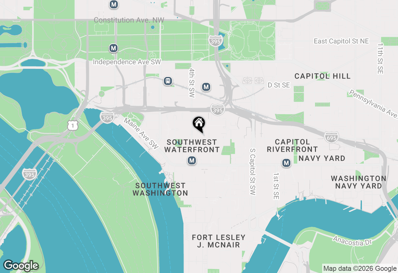 Map of 355 I Street Sw #209-S, Washington, DC 20024