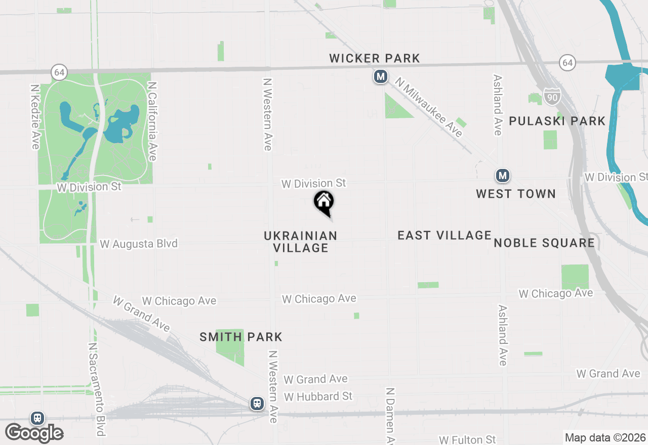 Map of 2208 W Cortez Street #3, Chicago, IL 60622
