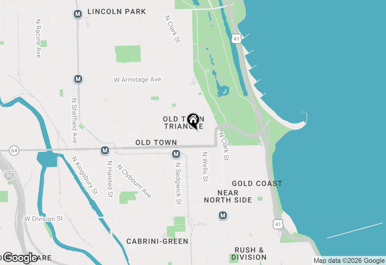 Map of (Address confidential), Chicago, Illinois 60614