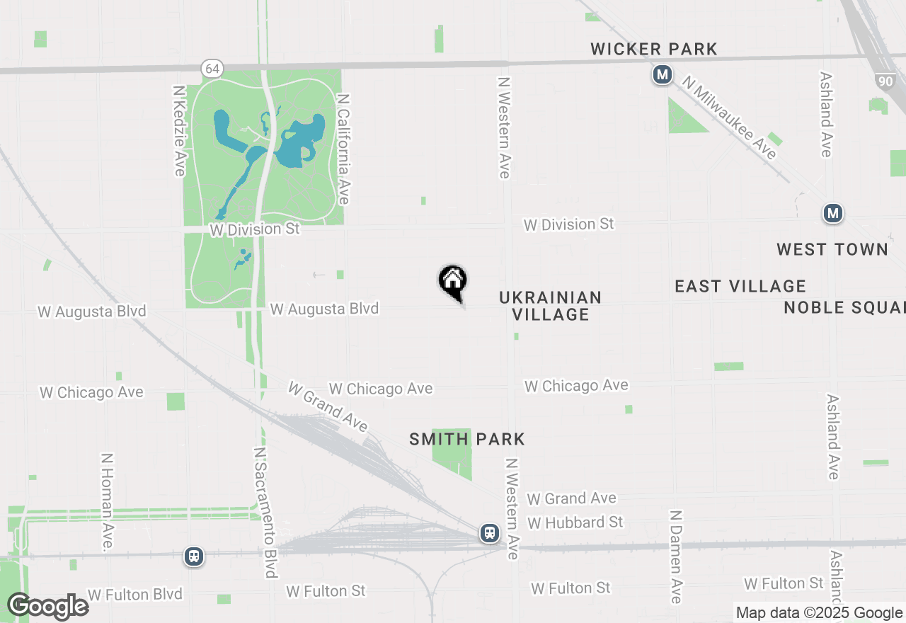 Map of 2523 W Augusta Boulevard, Chicago, IL 60622