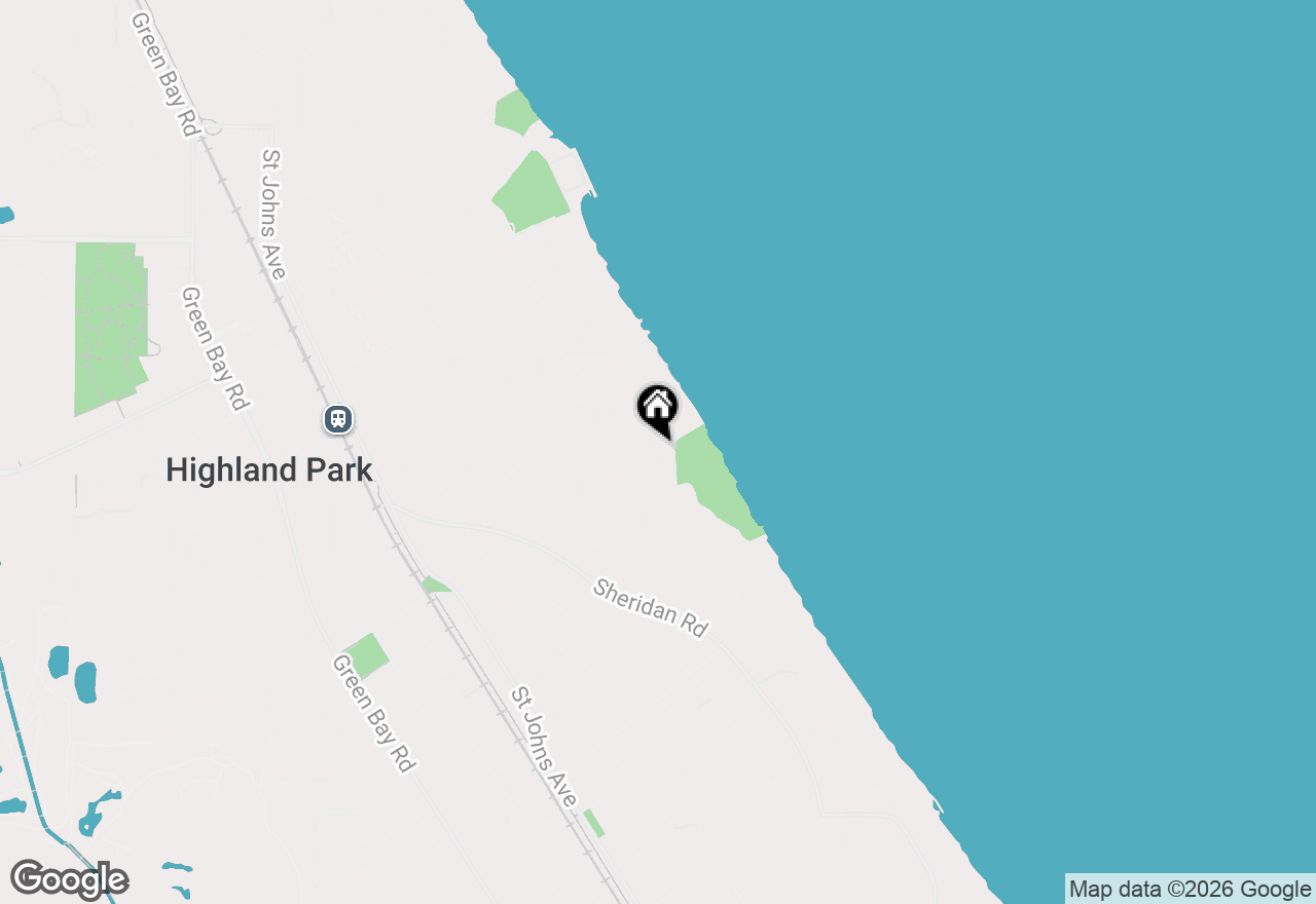 Map of 1643 Sylvester Place, Highland Park, IL 60035