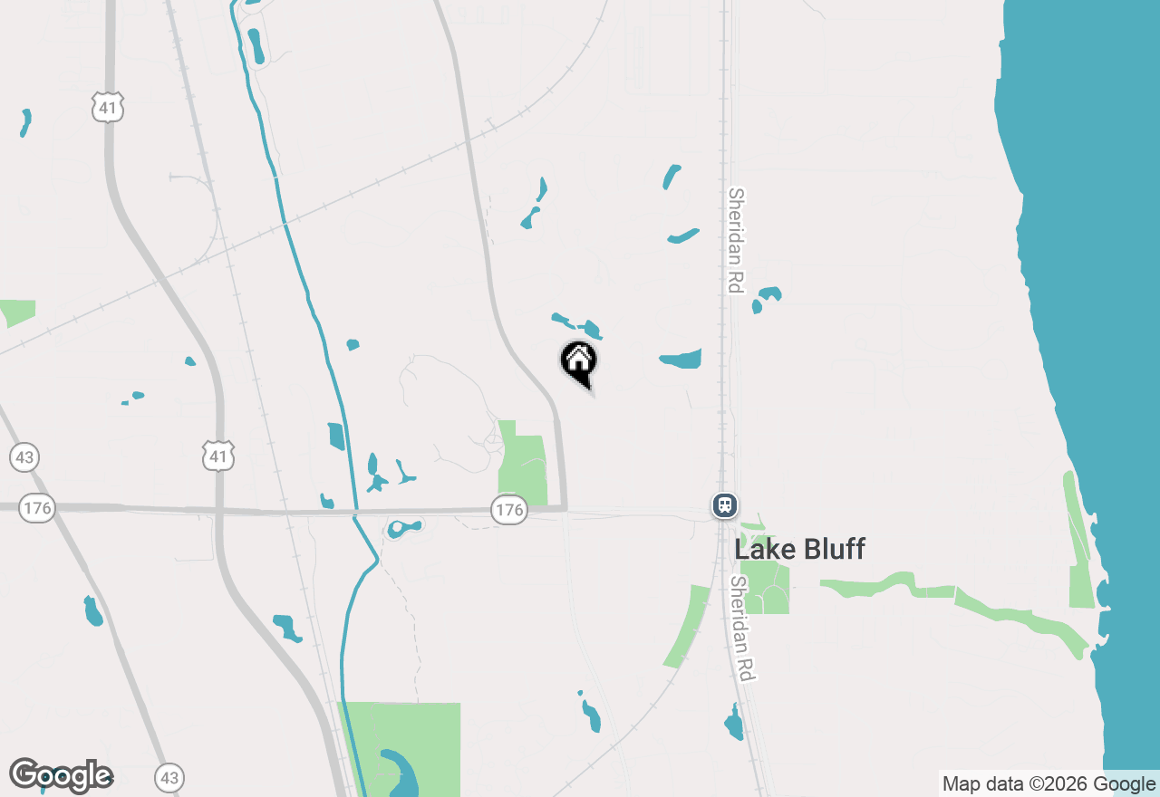 Map of 243 Leeds Court, Lake Bluff, IL 60044