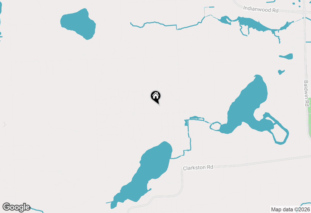 Map of 4880 Algonquin Boulevard, Clarkston, MI 48348