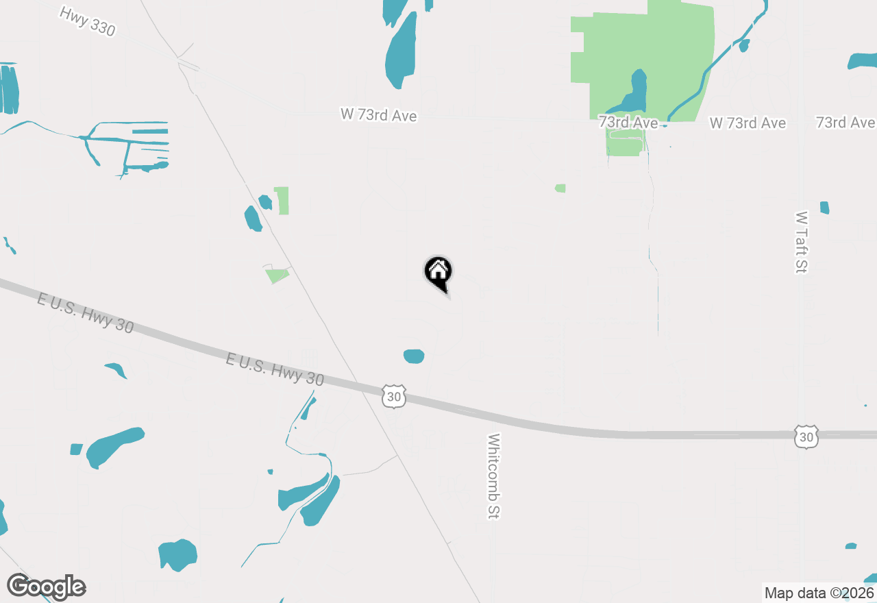 Map of 4298 W 77th Place, Merrillville, IN 46410