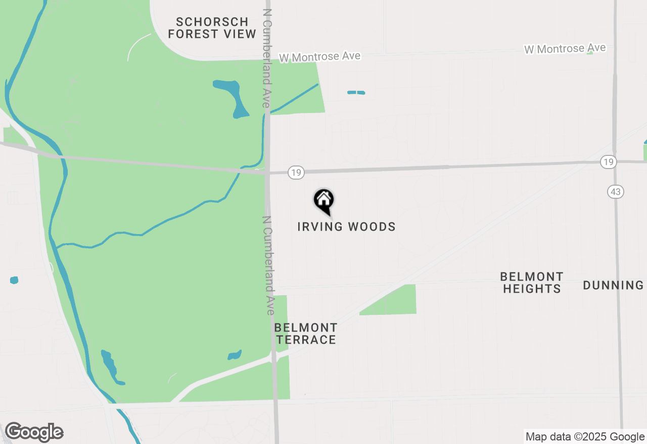 Map of 3812 N Pioneer Avenue, Chicago, IL 60634