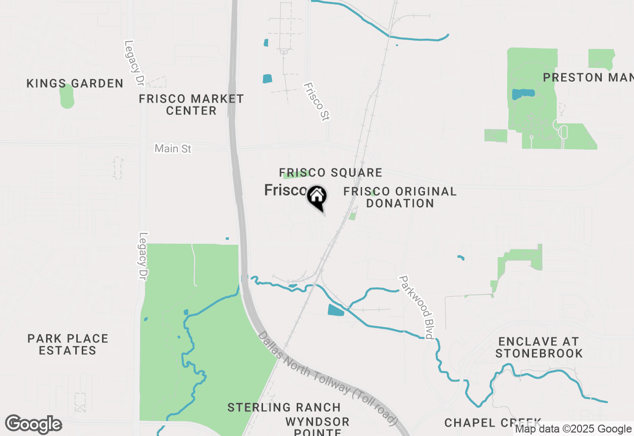 Map of 8426 Library Street, Frisco, TX 75034