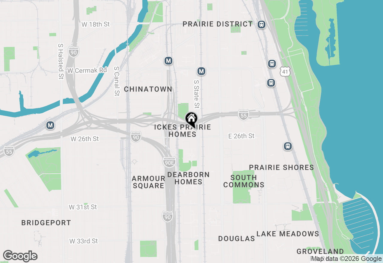 Map of 2545 S Dearborn Street #602, Chicago, IL 60616