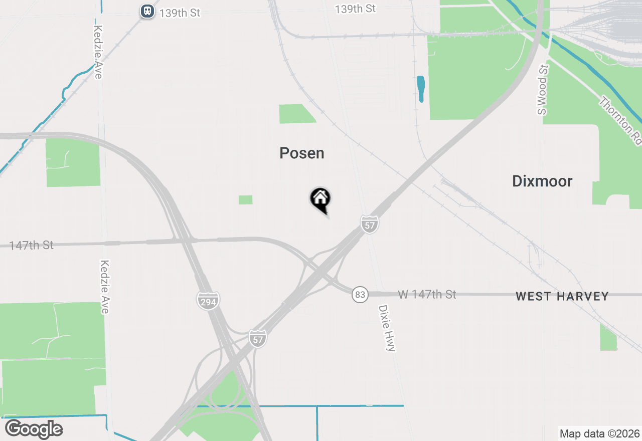 Map of 14621 S Sherman Avenue, Posen, IL 60469