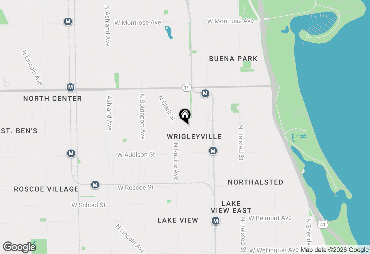 Map of 3734 N Clifton Avenue #2, Chicago, IL 60613