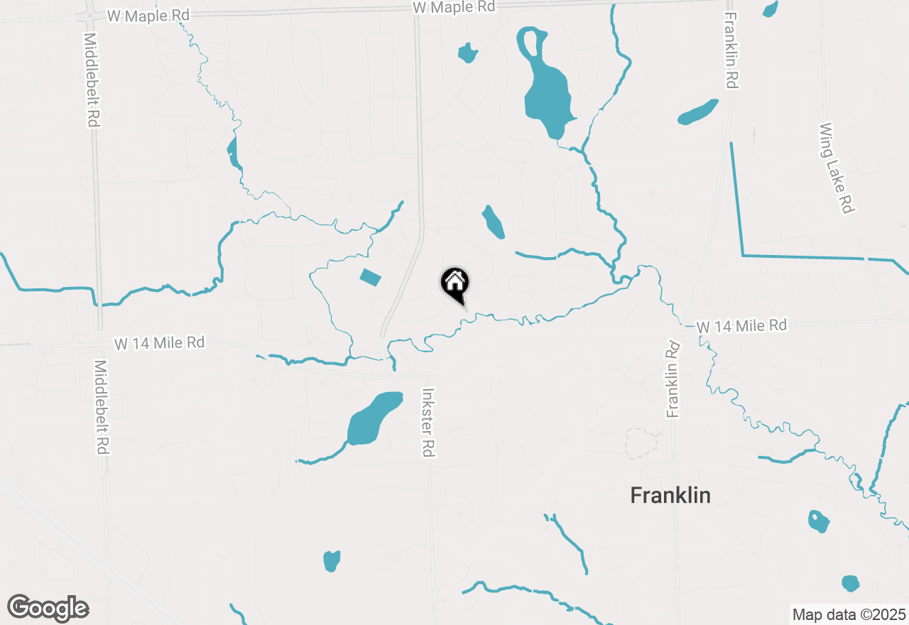 Map of 7371 Lindenmere Drive, Bloomfield Hills, MI 48301