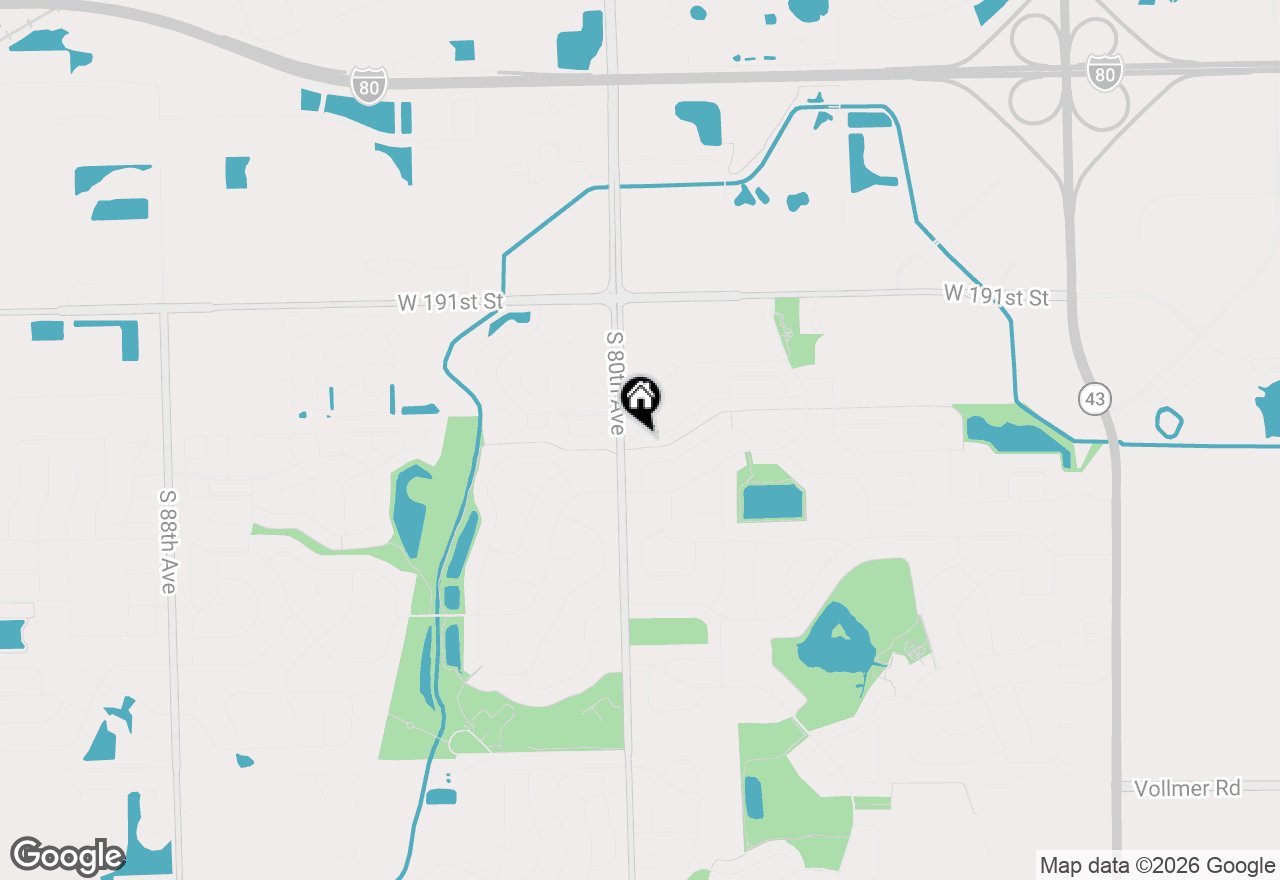 Map of 7947 Richardson Lane, Tinley Park, IL 60487