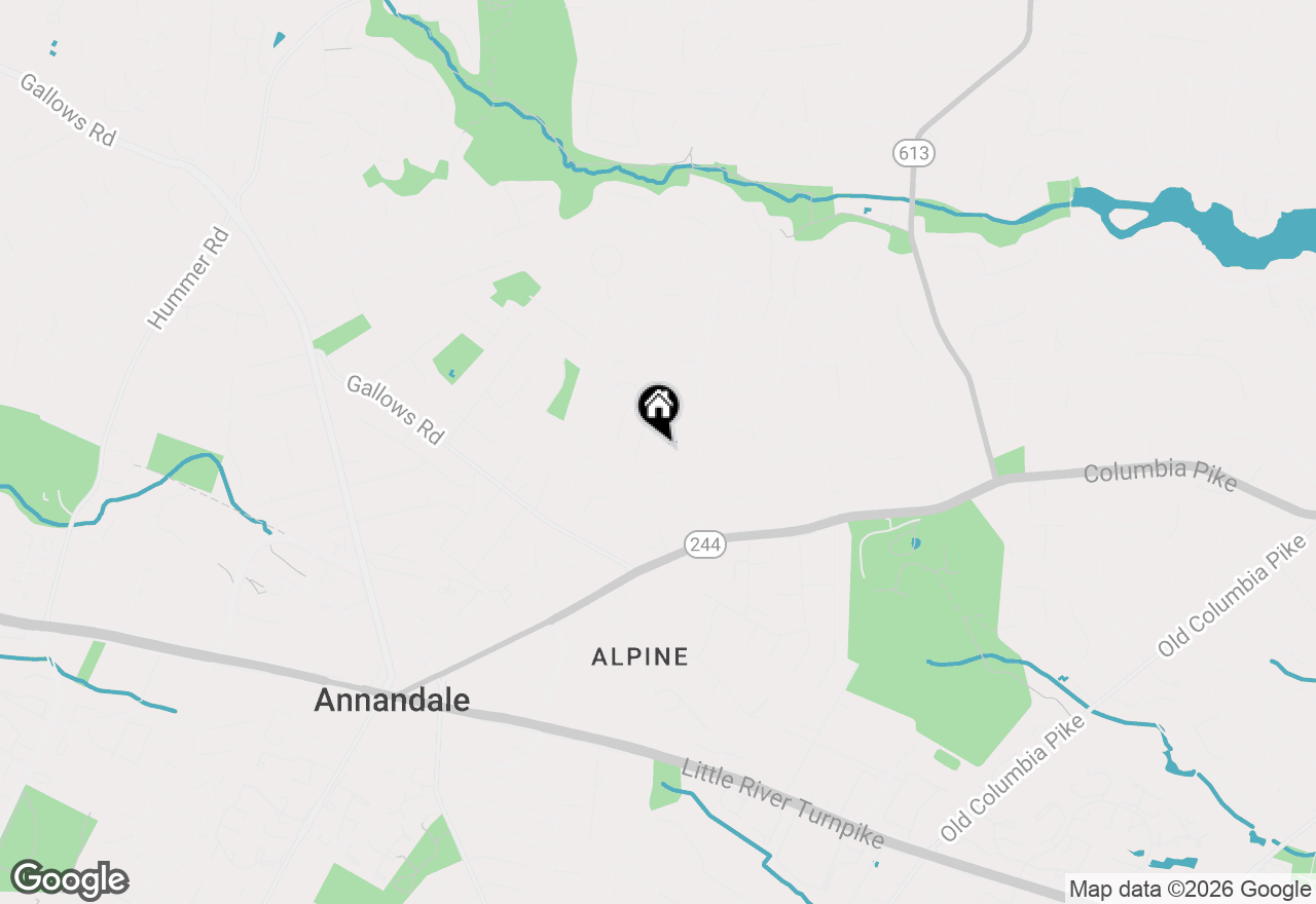 Map of 3906 Ridge Road, Annandale, VA 22003