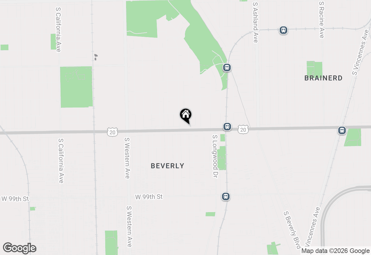 Map of 2024 W 95th Street, Chicago, IL 60643