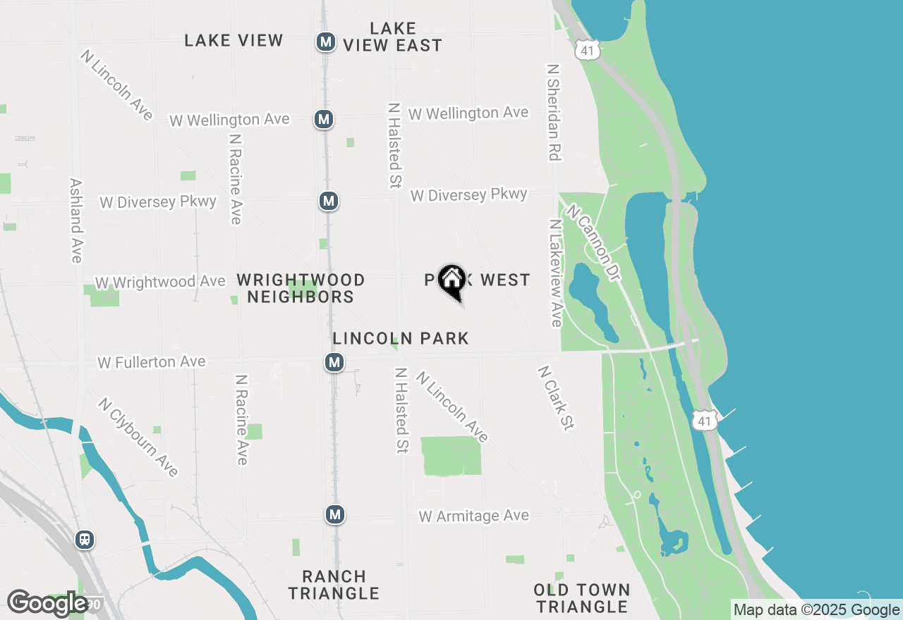 Map of 639 W Deming Place #1, Chicago, IL 60614