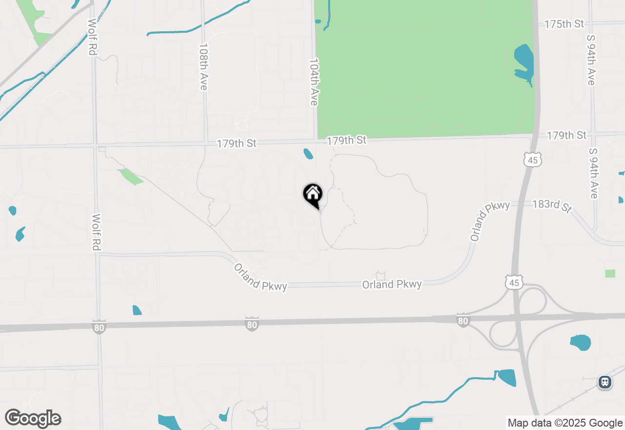 Map of 10409 Wyoming Court, Orland Park, IL 60467