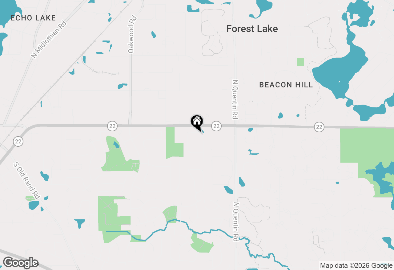 Map of 40 Fern Road, Lake Zurich, IL 60047