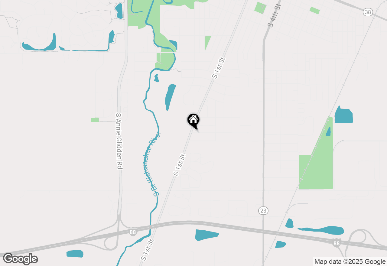 Map of 102 Mattek Avenue, Dekalb, IL 60115