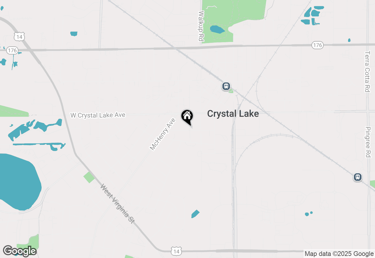 Map of 56 S Caroline Street, Crystal Lake, IL 60014