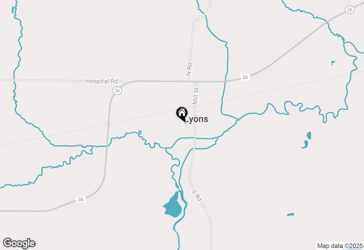 Map of 6087 Lyons St, Lyons, WI 53148