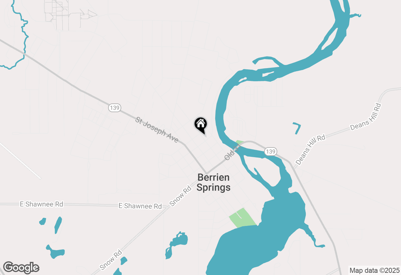 Map of 409 N Mechanic Street, Berrien Springs, MI 49103