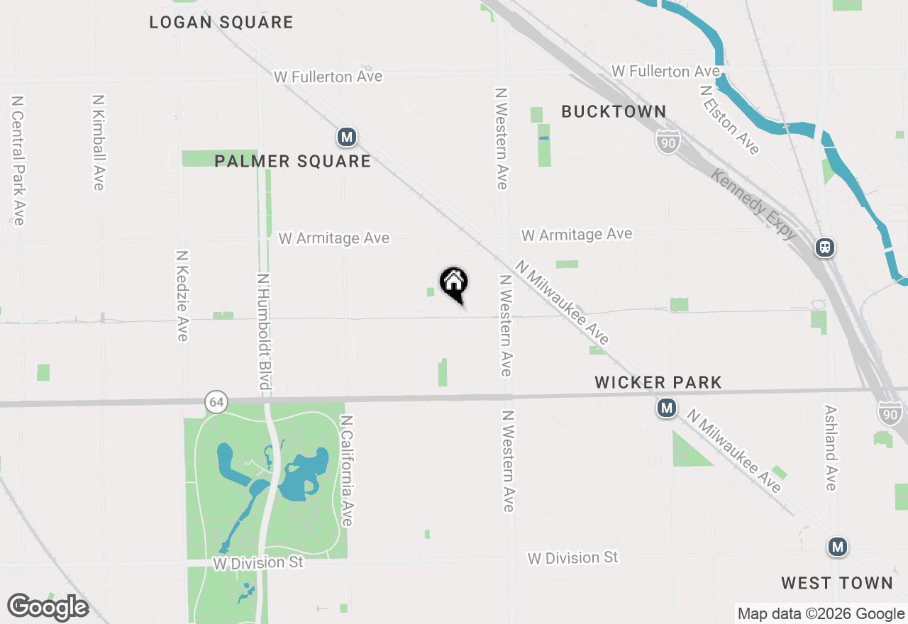 Map of 2524 W Bloomingdale Avenue #A, Chicago, IL 60647