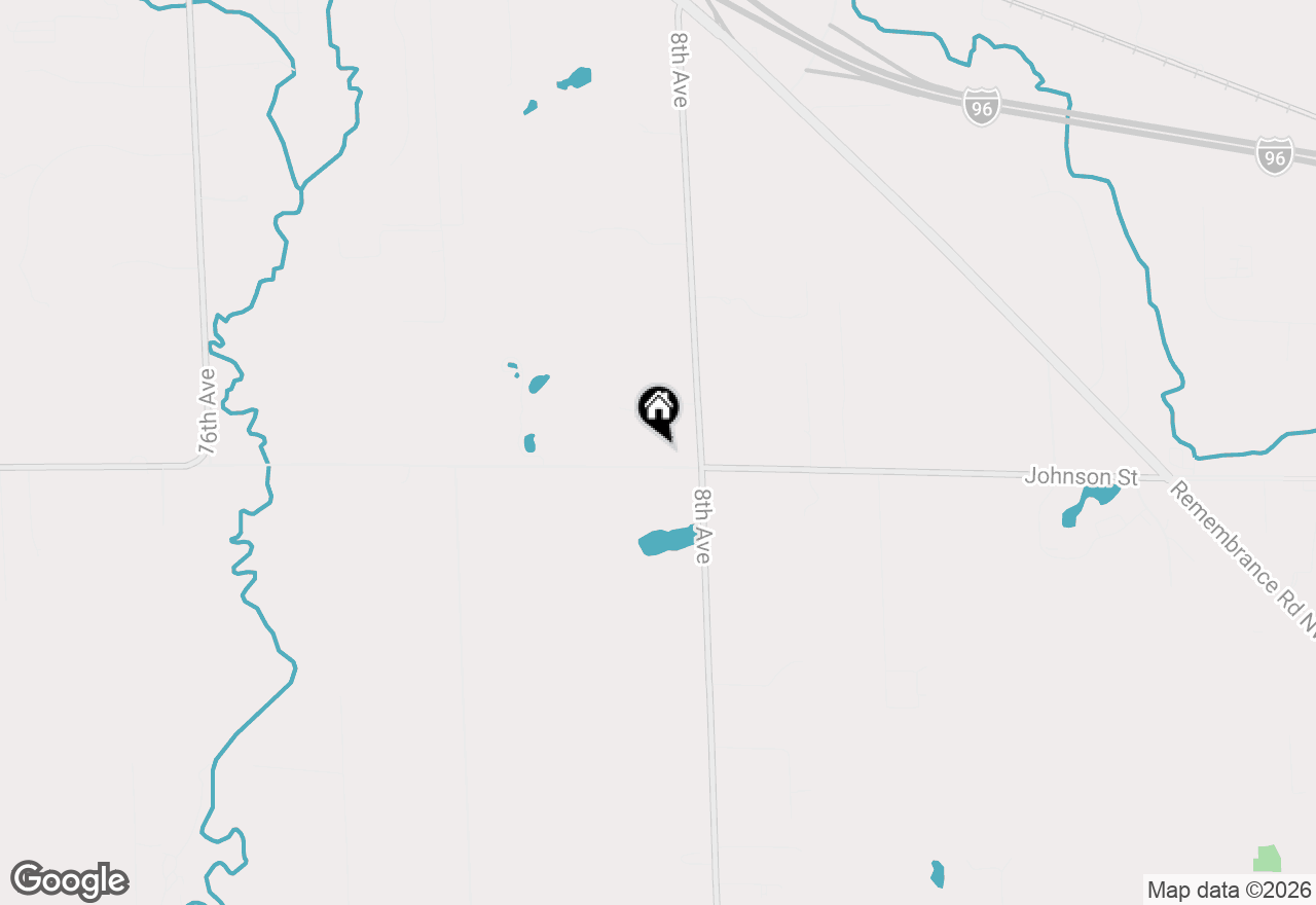 Map of 855 Johnson Street, Marne, MI 49435