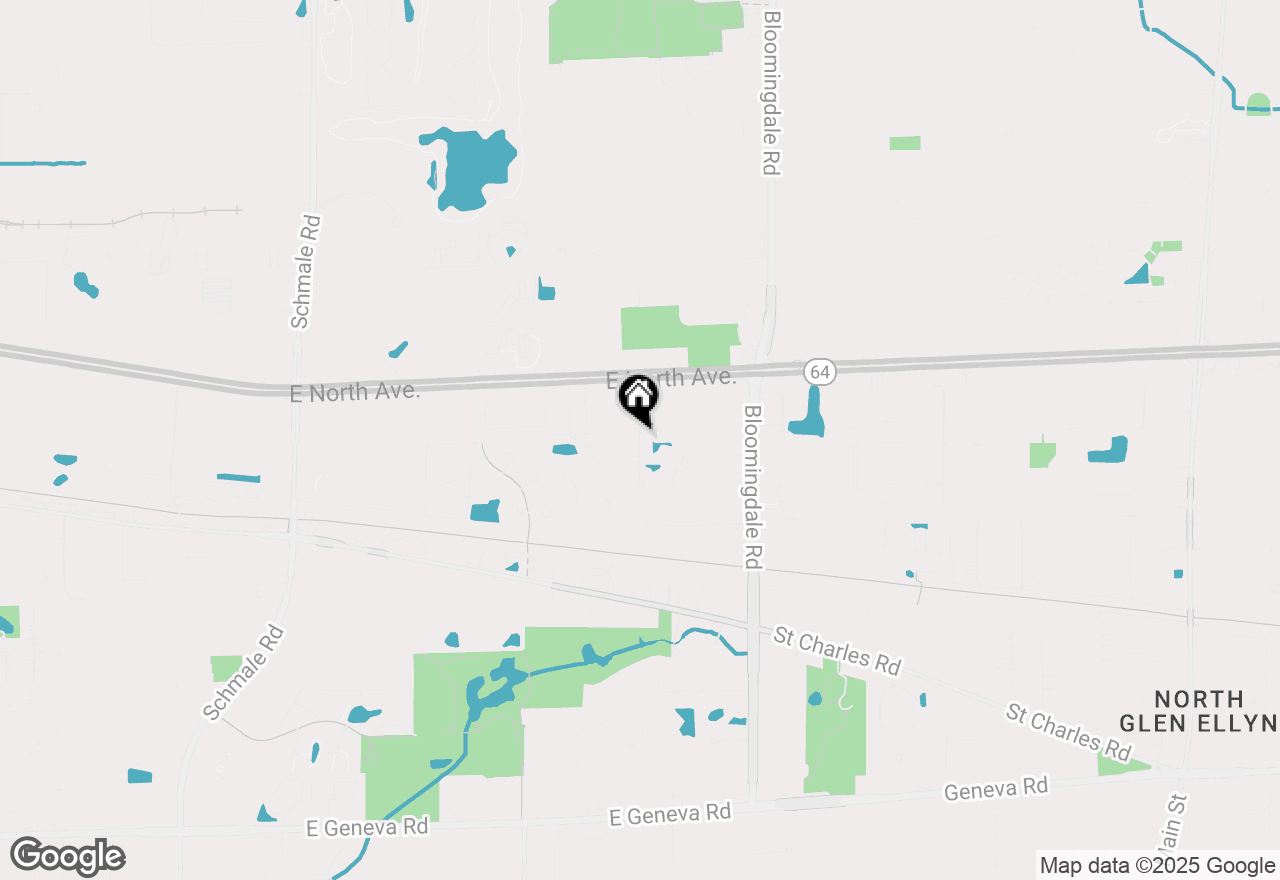 Map of 1148 Harbor Court, Glendale Heights, IL 60139