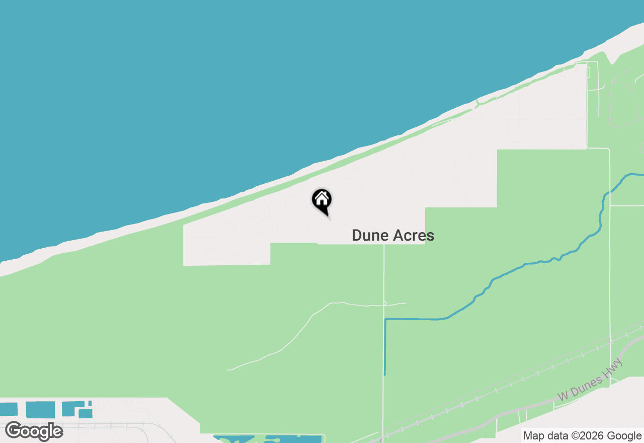 Map of 28 West Road, Dune Acres, IN 46304