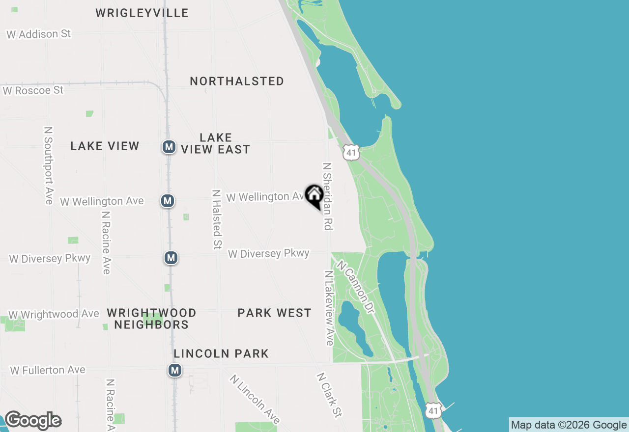 Map of 431 W Oakdale Avenue #14A, Chicago, IL 60657