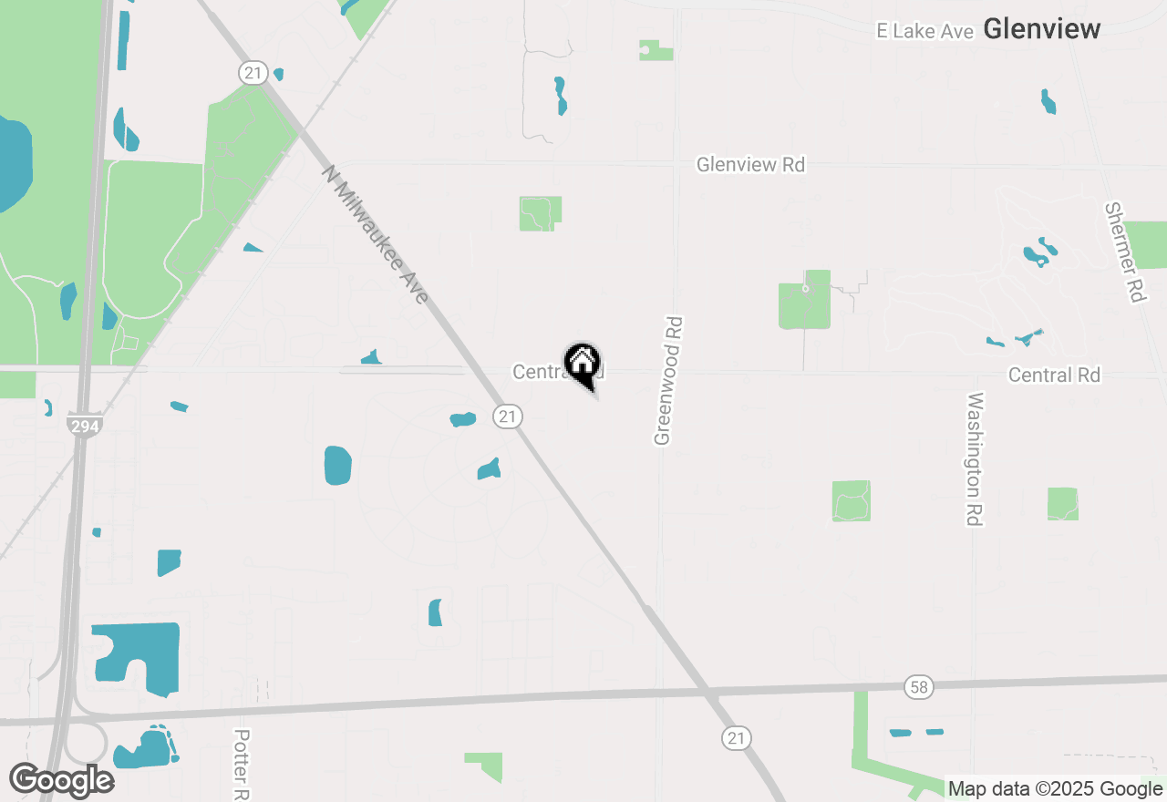 Map of 524 Elder Lane, Glenview, IL 60025