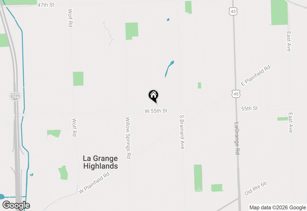 Map of 5441 S Edgewood Avenue, La Grange Highlands, IL 60525